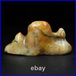 Chinese Natural Shoushan Stone Handcarved Exquisite Dragon Statue Seal