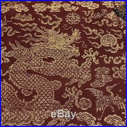 Chinese Qing Imperial Embroidered Dragon Robe