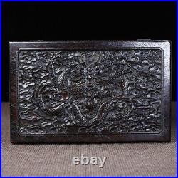 Chinese Red sandalwoodHandcarved Exquisite Dragon Pattern Boxe 14492