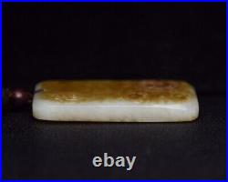 Chinese antique old jade STATUE GY3 collect natural old dragon jade pendant