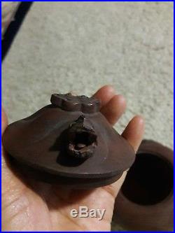 Chinese antique or Vintage yixing teapot. Moving dragon head
