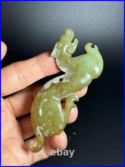 Chinese jade Dragon figurine ornament carving Dragon statue shaped pendant