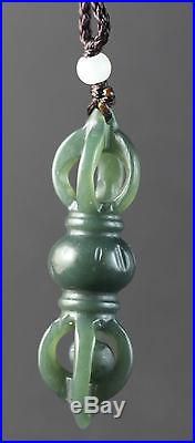 Chinese natural hetian jade hand-carved hetian jade pendant 2.1 inch