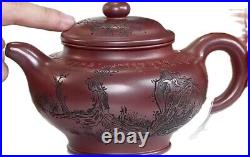 Chinese yixing purple clay teapot new dragon blood clay 300cc