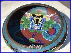 Cloisonné Enamel Dragon Bowl