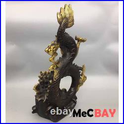 Exquisite Chinese Vintage Handwork Collection Carving Tabletop Decoration Dragon