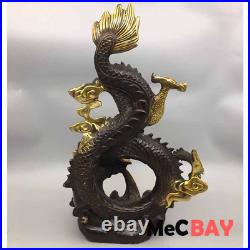 Exquisite Chinese Vintage Handwork Collection Carving Tabletop Decoration Dragon