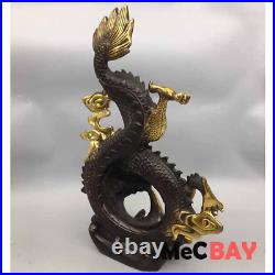 Exquisite Chinese Vintage Handwork Collection Carving Tabletop Decoration Dragon