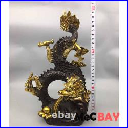 Exquisite Chinese Vintage Handwork Collection Carving Tabletop Decoration Dragon