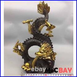 Exquisite Chinese Vintage Handwork Collection Carving Tabletop Decoration Dragon