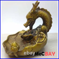 Exquisite Chinese Vintage Handwork Collection Decoration Dragon Rewind Incense