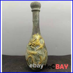 Exquisite Vintage Chinese Handwork Collection Tabletop Decoration Dragon Vase