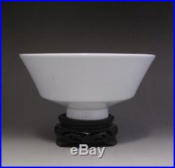 Fine Chinese Antique Qingbai White Glaze Carved Dragon Porcelain Bowl