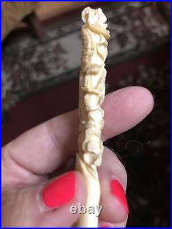 Genuine Hand Carved Chinese Dragon Fish Handle Shoe Horn