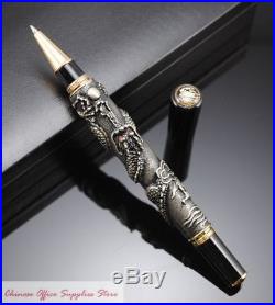 JINHAO Antique Silver Chinese Dragon Rollerball Pen New
