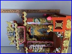 LARGE 22 Chinese Altar Shrine Dragon Deity Gods Red Gold Wood Plastic Ancestors