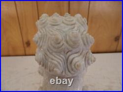 Large Marble Quartz Carved Chinese Dragon Statue 12 Inches Tall 25 Pounds