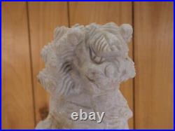 Large Marble Quartz Carved Chinese Dragon Statue 12 Inches Tall 25 Pounds