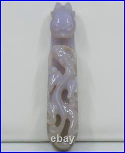 Lavender Jade Dragon Buckle Hook