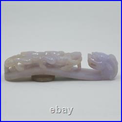 Lavender Jade Dragon Buckle Hook