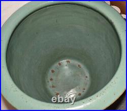 Lg Antique Chinese Dragon Egg Pot Jardiniere Planter 17 Textured Dragon Pot