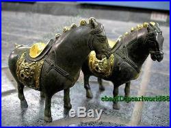 Ma Worth collecting! Collectible Chinese Antique Style a pair of horse statue