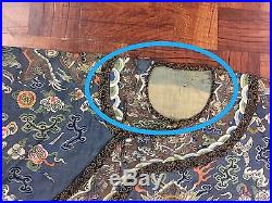Magnificent Very Large Antique Chinese Dragon Robe Kesi Dragon 83 In X 54 In