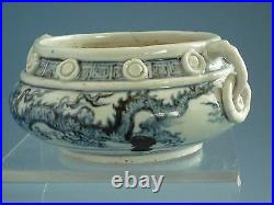Ming Dynasty Blue and White Dragon Pattern Incense Burner