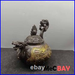 New Exquisite Chinese Vintage Handwork Collection Tabletop Decoration Dragon Pot