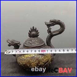 New Exquisite Chinese Vintage Handwork Collection Tabletop Decoration Dragon Pot