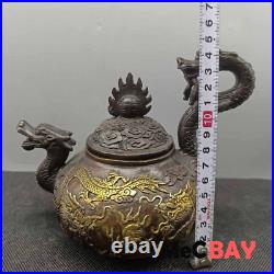 New Exquisite Chinese Vintage Handwork Collection Tabletop Decoration Dragon Pot