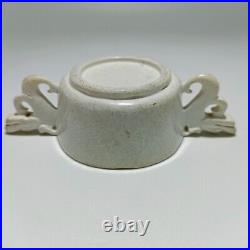 Old Chinese Jade Carved dragon loong motif dynasty jade cup