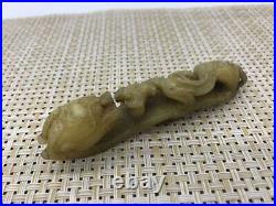 Old Chinese ancient old jade Ruyi dragon hook