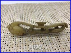 Old Chinese ancient old jade Ruyi dragon hook