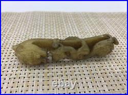 Old Chinese ancient old jade Ruyi dragon hook