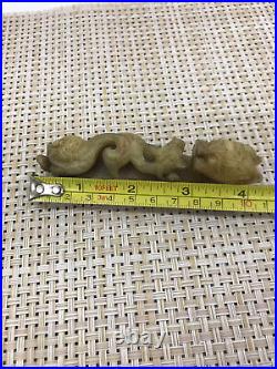 Old Chinese ancient old jade Ruyi dragon hook