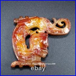 Old Dynasty Natural Hetian Jade Carve Dragon Beast People Face Head Yu Bi YuBi Old Dynasty Natural Hetian Jade Carve Dragon Beast People Face Head Yu Bi YuBi