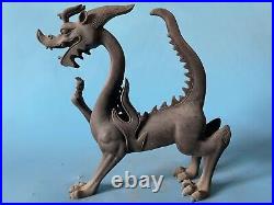 Old Objects Collectable Chinese Bronze Craft Flying Dragon Ornament