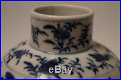Pair of Antique 19th Century Chinese Blue & White Kangxi Dragon Vases c. 1880