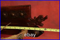 RARE Antique Chinese Dynasty Repeating Crossbow, Style Of A Dragon, No Sword