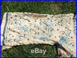 Rare 1800s ANTIQUE Chinese DRAGON DOG EMBROIDERED ROBE Margules TONDELEYO 1923