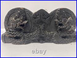 Rare Antique Asian Chinese Wood Hand Made Dotchin/Opium Trading Scale Dragons