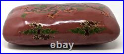 Rare Antique Chinese Dragon Clouds Lacquer Opium Hard Bed Pillow Headrest SD24