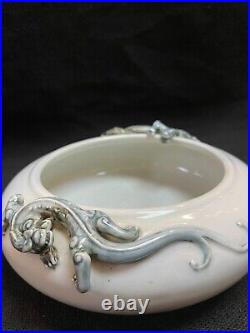Republic Chinese antique porcelain sculptured dragon water pot