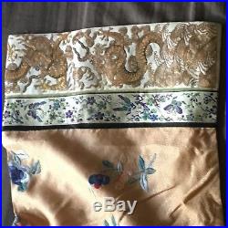 Superb Antique Chinese Silk Jacket & Trousers Gold Thread Dragons Design