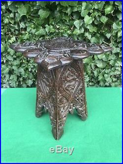 Superb Antique Wooden Chinese Dragon Hand Carved Table