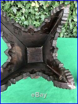 Superb Antique Wooden Chinese Dragon Hand Carved Table