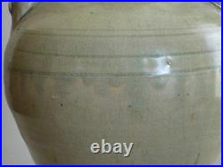 Tang Dynasty Green Glaze Double Dragon Vase