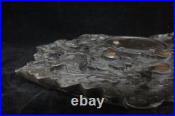 Very Large Heavy Old Chinese Hand Carving Dragon Ink Stone with Ink Stick Mark