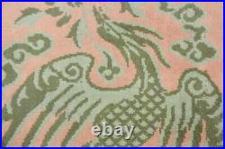 Vintage Art Deco Chinese Oriental Abstract Area Rug Hand-knotted Light Brown 2x4
